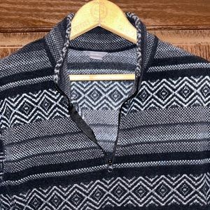 Eddie Bauer Aprés Polartech Quarter Zip Pullover Collar Sweatshirt